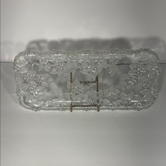 Mikasa Other - Mikasa West Germany Clear Serving Dish/Tray Floral Walther Crystal